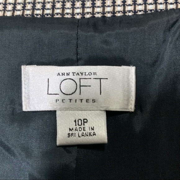 Ann Taylor Loft Petites Plaid black and white Coat - Picture 10 of 12